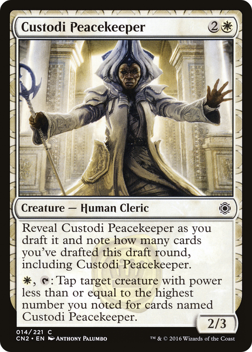 Custodi Peacekeeper (CN2-014) [Conspiracy: Take the Crown] MTG Single Wizards of the Coast