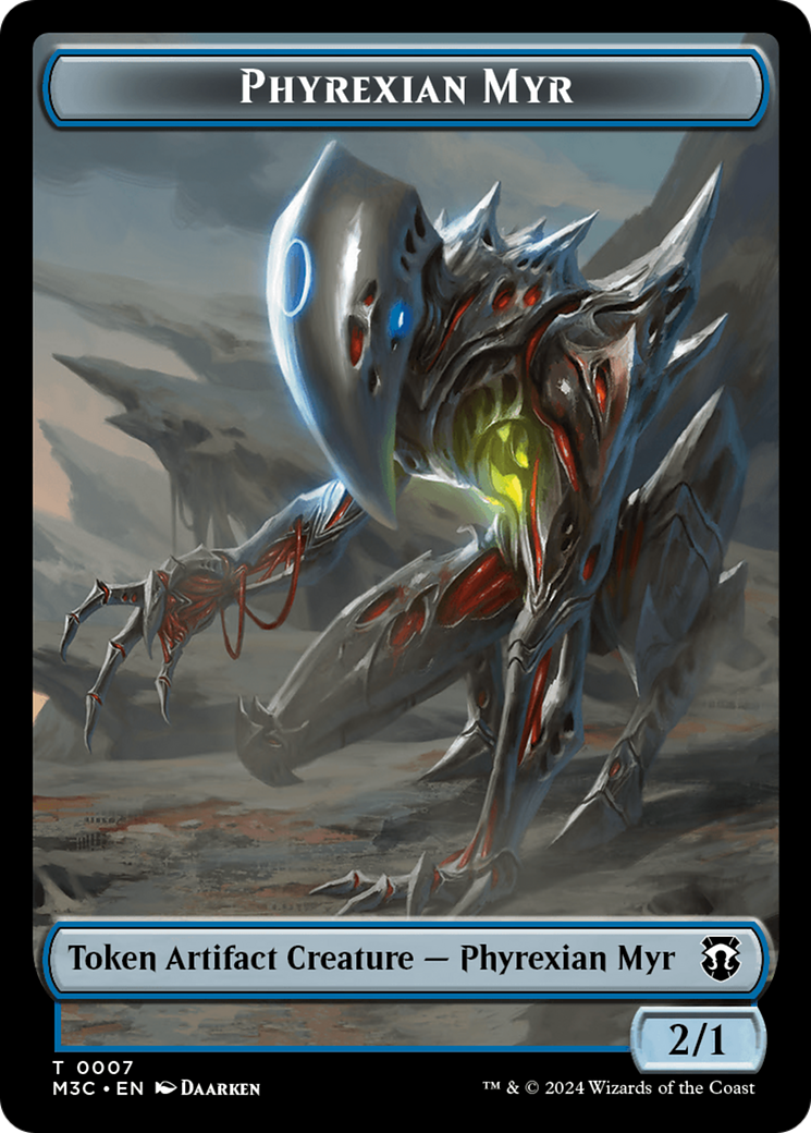 Phyrexian Myr // Servo Double-Sided Token [Tokens] Modern Horizons 3 Commander Tokens MTG Single Magic: The Gathering