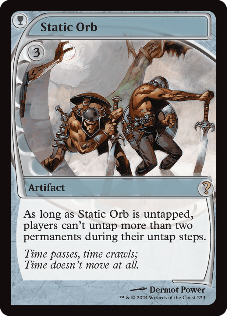 Static Orb (Future Sight) (MB2-234) [Mystery Booster] Mystery Booster 2 Foil MTG Single Wizards of the Coast