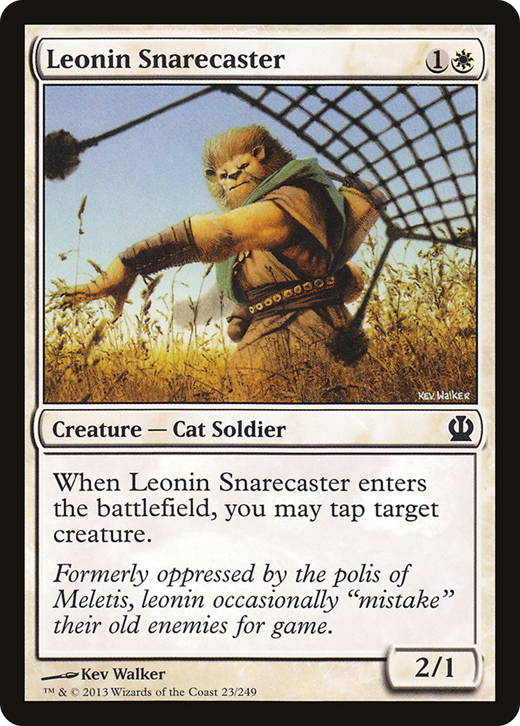 Leonin Snarecaster (THS-023) [Theros] Foil MTG Single Wizards of the Coast