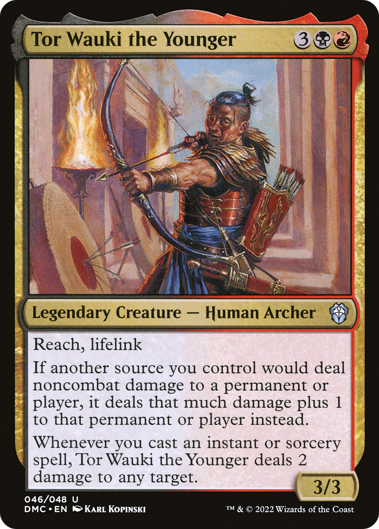 Tor Wauki the Younger (DMC-046) [Dominaria United Commander] Foil MTG Single Wizards of the Coast