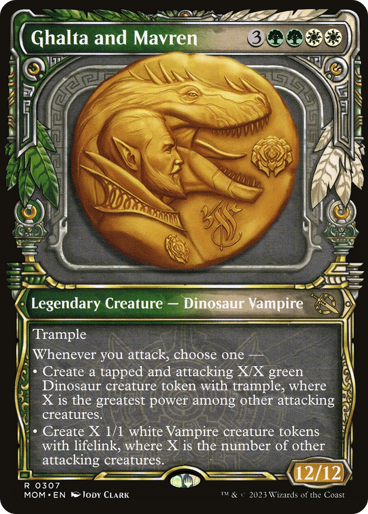 Ghalta and Mavren (MOM-307) [March of the Machine] (Showcase) MTG Single Wizards of the Coast
