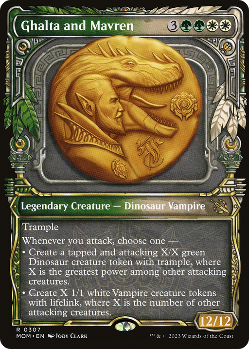 Ghalta and Mavren (MOM-307) [March of the Machine] (Showcase) MTG Single Wizards of the Coast