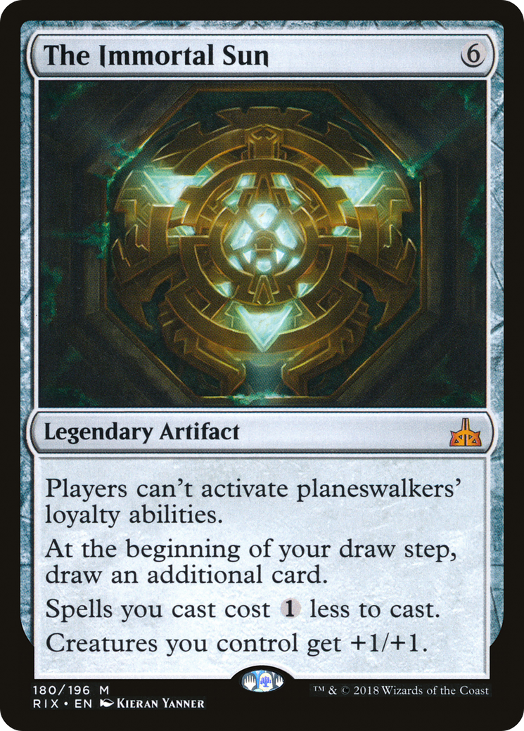 The Immortal Sun (RIX-180) [Rivals of Ixalan] MTG Single Wizards of the Coast