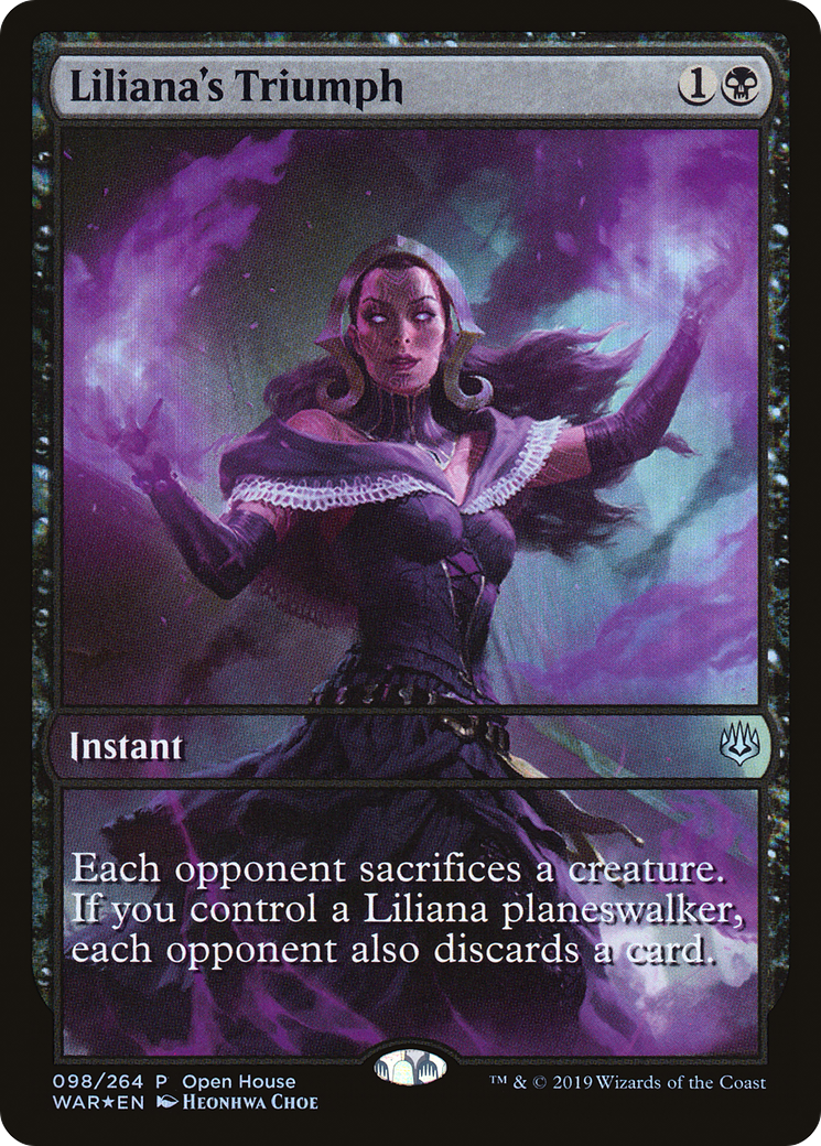 Liliana's Triumph (OHP-098) [War of the Spark Promos] Foil MTG Single Wizards of the Coast