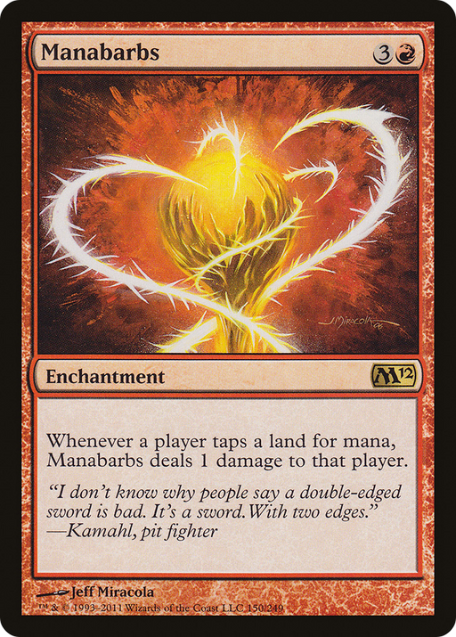 Manabarbs (M12-150) [Magic 2012] MTG Single Wizards of the Coast