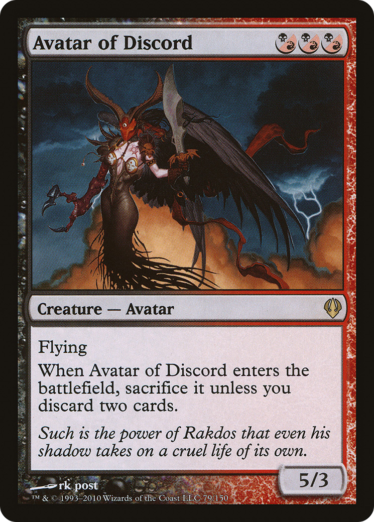 Avatar of Discord (ARC-079) [Misc] Archenemy MTG Single Wizards of the Coast