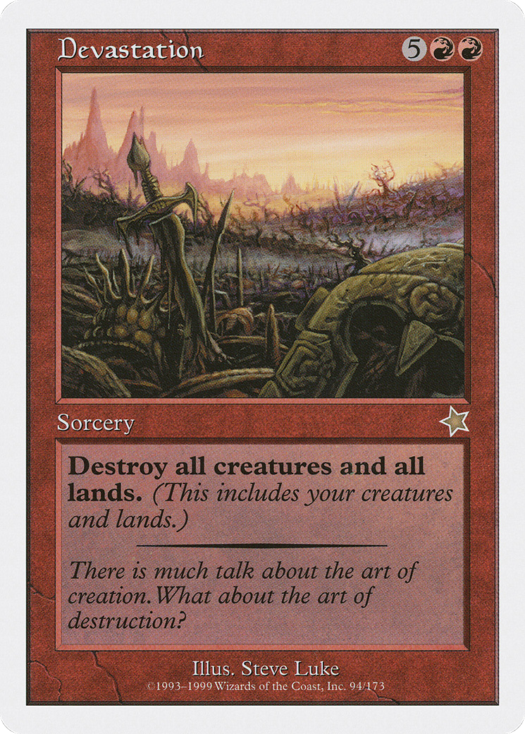 Devastation (S99-094) [Misc] Starter 1999 MTG Single Wizards of the Coast