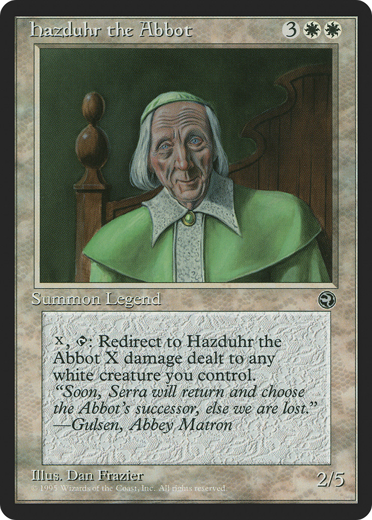 Hazduhr the Abbot (HML-) [Homelands] MTG Single Wizards of the Coast