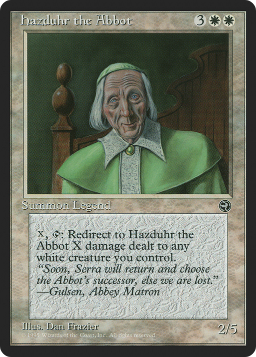Hazduhr the Abbot (HML-) [Homelands] MTG Single Wizards of the Coast
