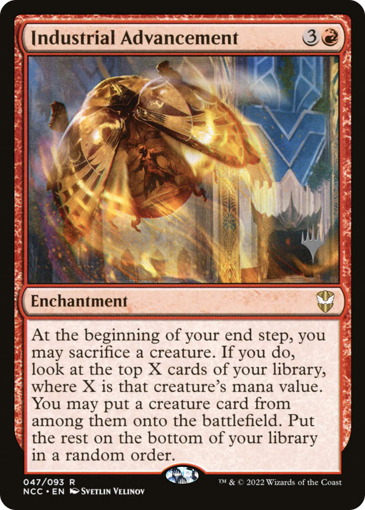 Industrial Advancement (PPSNC-47P) [New Capenna Commander Promos] Foil MTG Single Wizards of the Coast