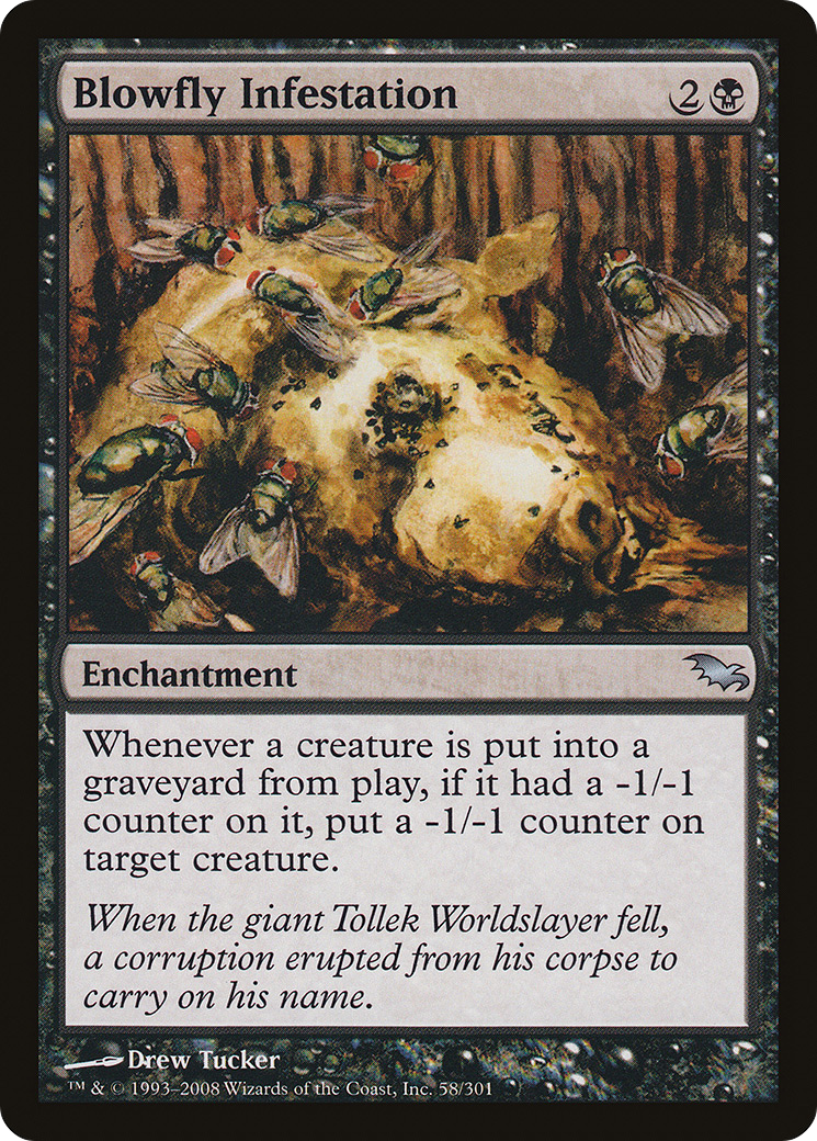 Blowfly Infestation (SHM-058) [Shadowmoor] Foil MTG Single Wizards of the Coast