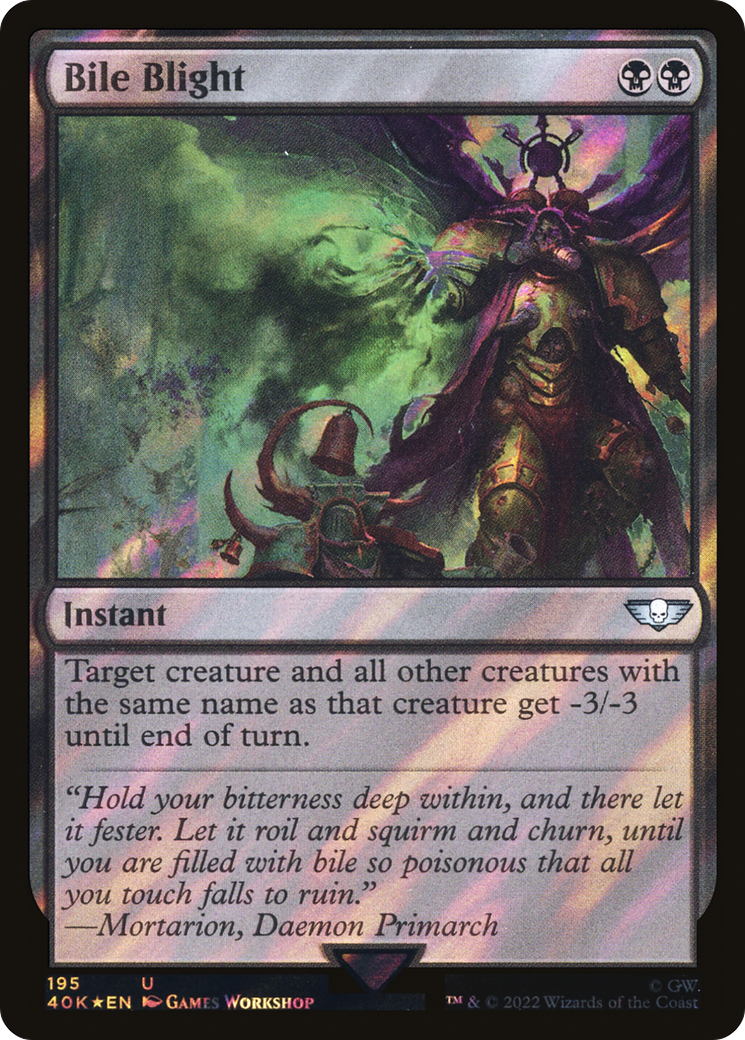 Bile Blight (40K-195★) [Warhammer 40,000 Commander] Foil MTG Single Wizards of the Coast