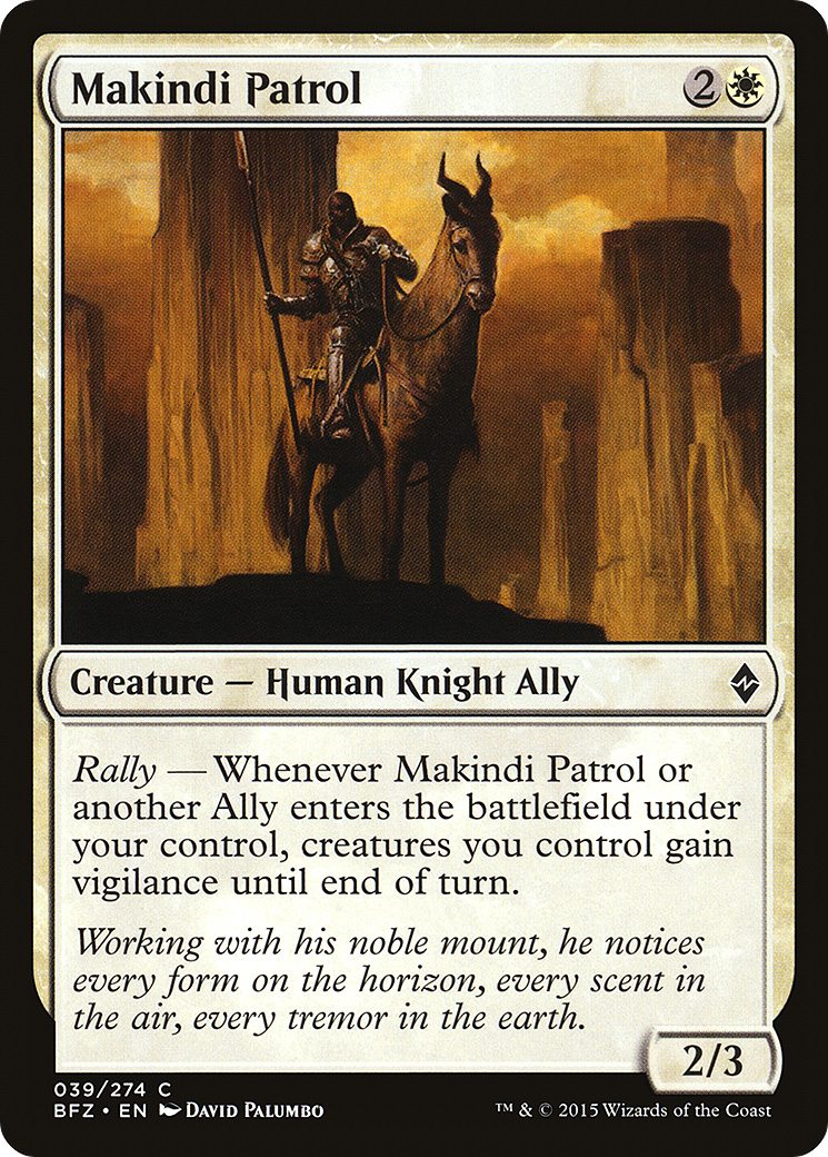 Makindi Patrol (BFZ-039) [Battle for Zendikar] MTG Single Wizards of the Coast