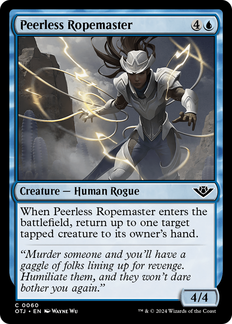 Peerless Ropemaster (OTJ-060) [Outlaws of Thunder Junction] MTG Single Wizards of the Coast