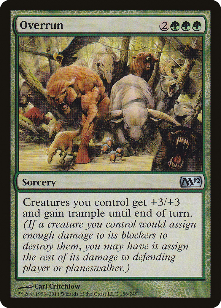 Overrun (M12-186) [Magic 2012] Foil MTG Single Wizards of the Coast