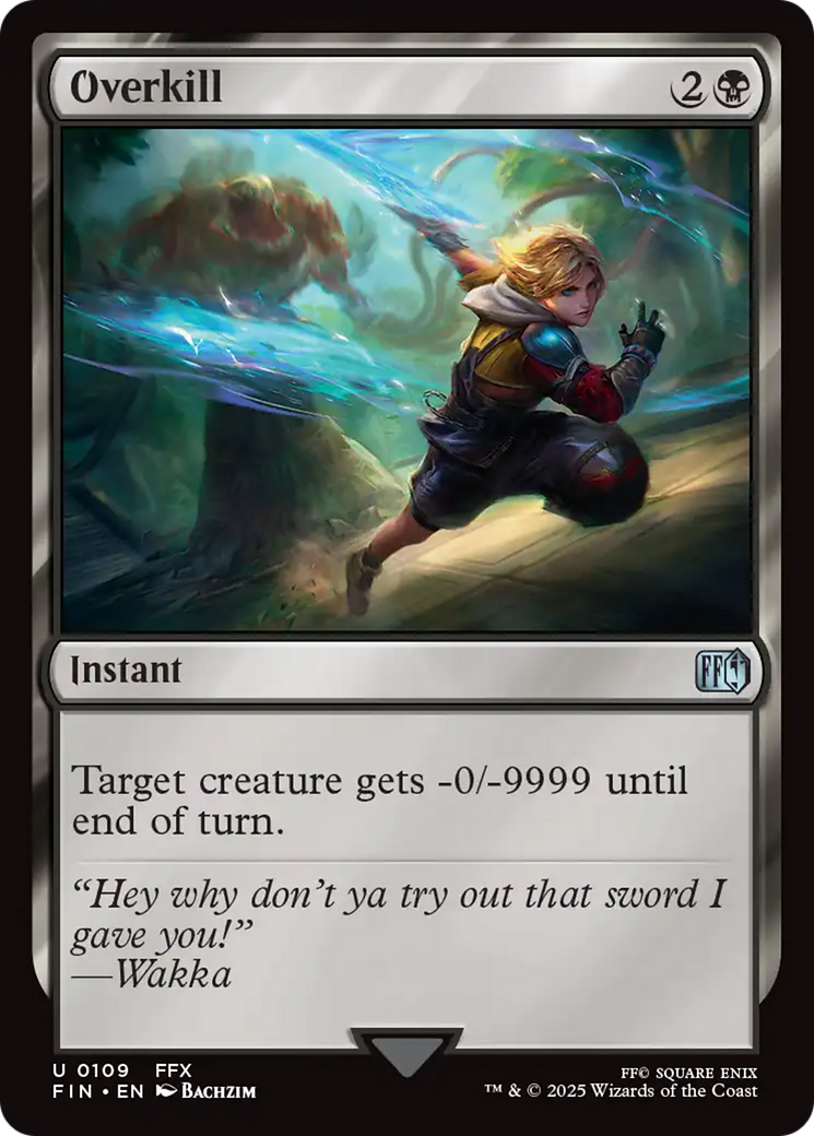 Overkill (FIN-109) [FINAL FANTASY] Foil MTG Single Wizards of the Coast