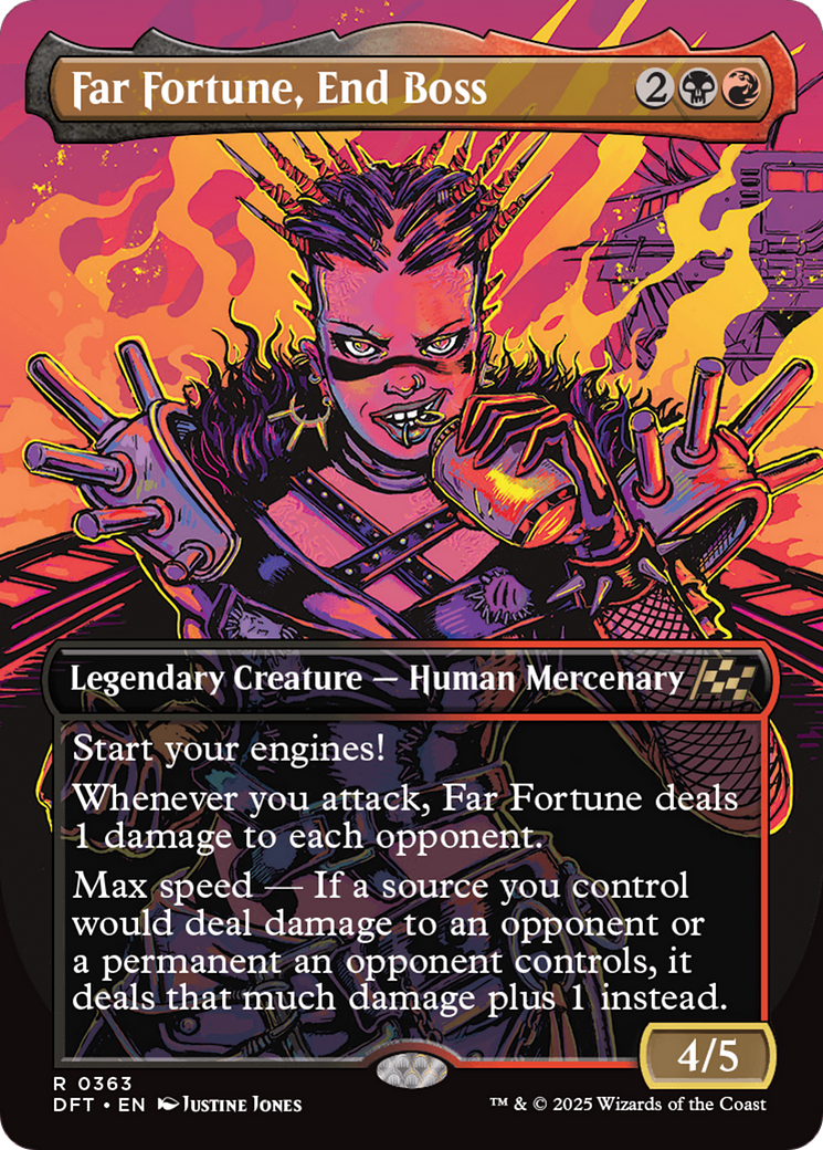 Far Fortune, End Boss (DFT-363) [Aetherdrift] (Borderless) MTG Single Wizards of the Coast