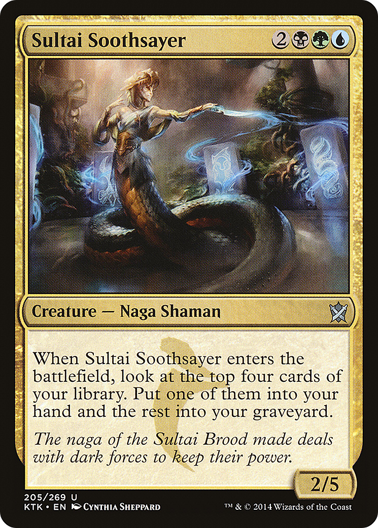 Sultai Soothsayer (KTK-205) [Khans of Tarkir] MTG Single Wizards of the Coast