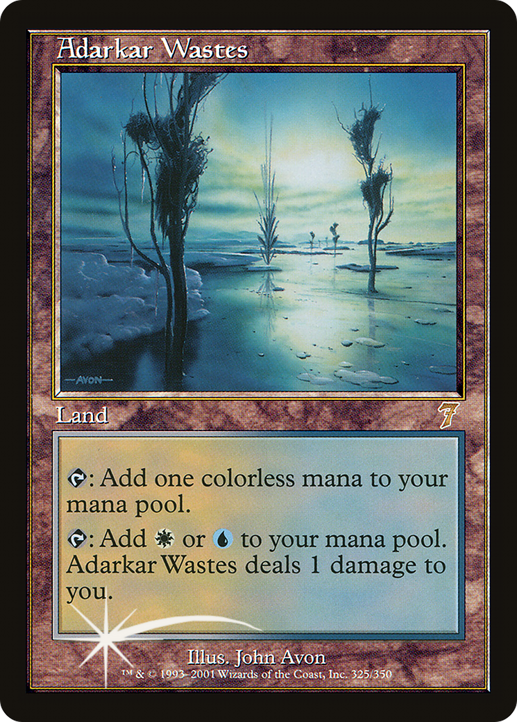 Adarkar Wastes (7ED-325) [7th Edition] MTG Single Wizards of the Coast