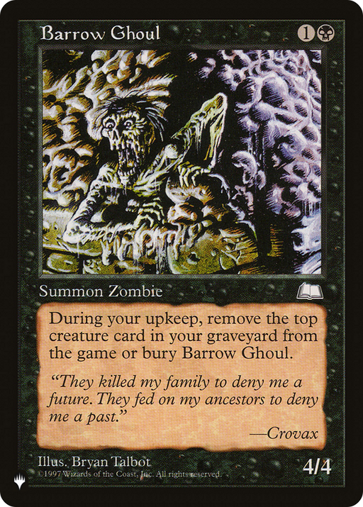 Barrow Ghoul (LIST-) [Mystery Booster] The List MTG Single Wizards of the Coast