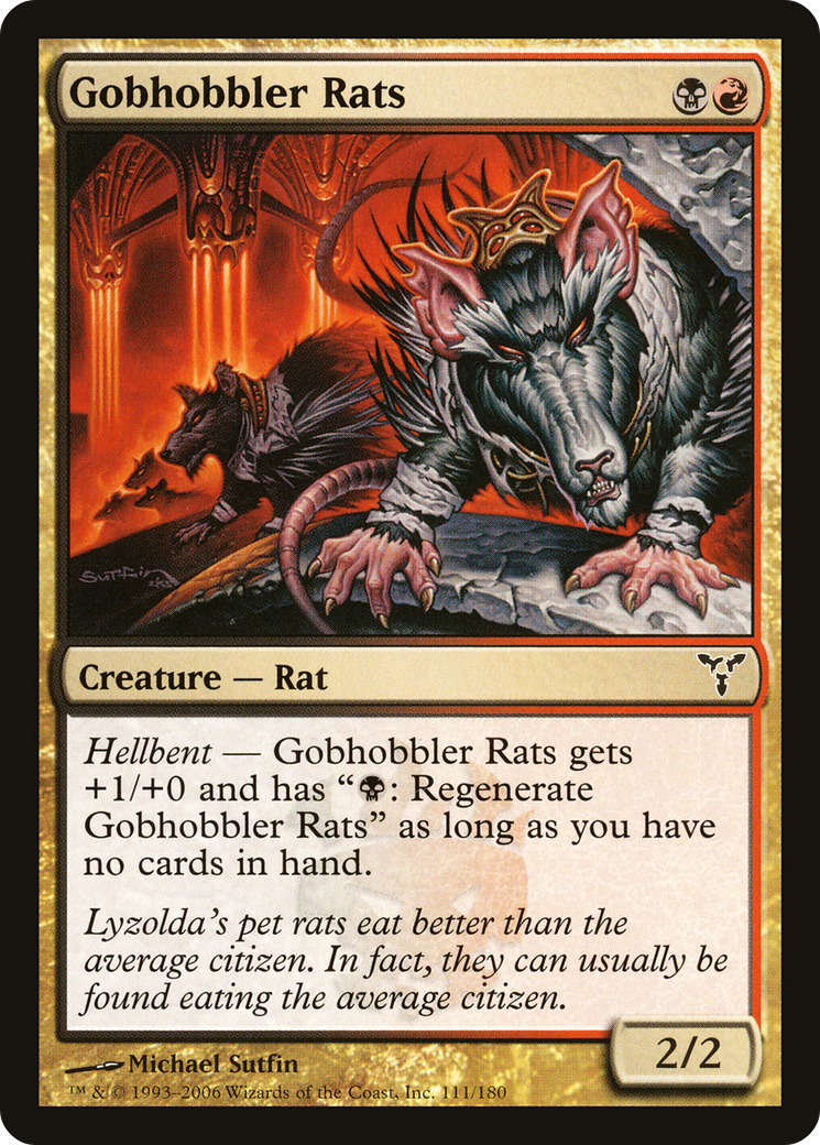 Gobhobbler Rats (DIS-111) [Dissension] MTG Single Wizards of the Coast