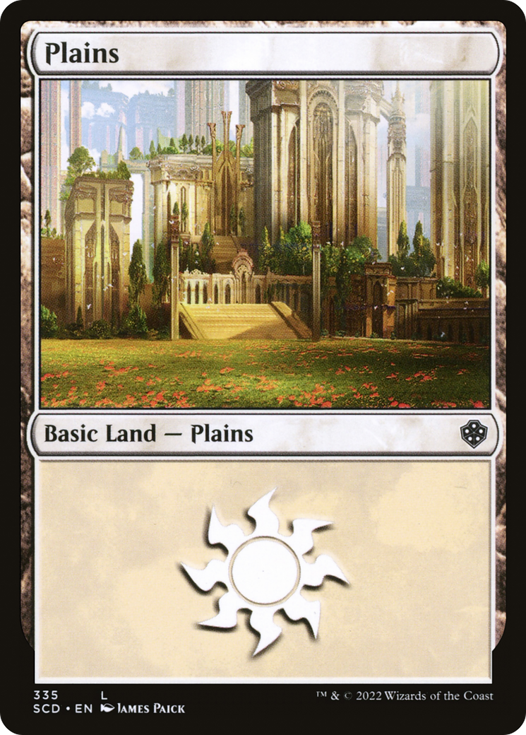 Plains (335) (SCD-335) [Starter Commander Decks] MTG Single Wizards of the Coast