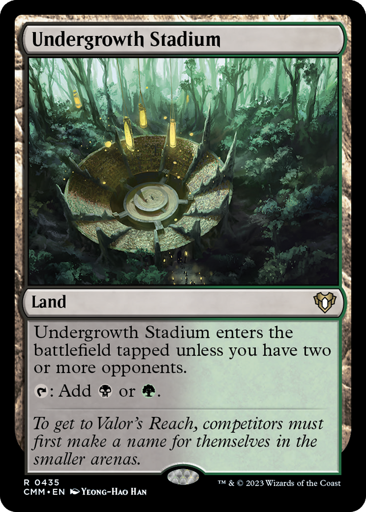 Undergrowth Stadium (CMM-435) [Commander Masters] MTG Single Wizards of the Coast