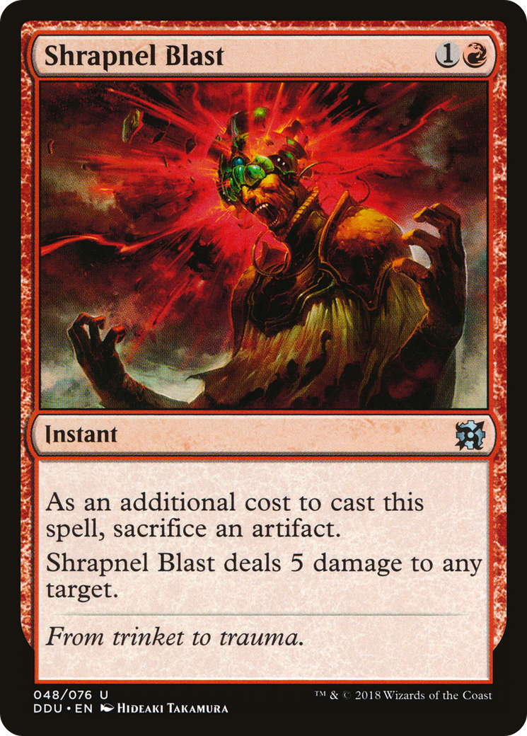 Shrapnel Blast (DDU-048) [Misc] Duel Decks: Elves vs. Inventors MTG Single Wizards of the Coast