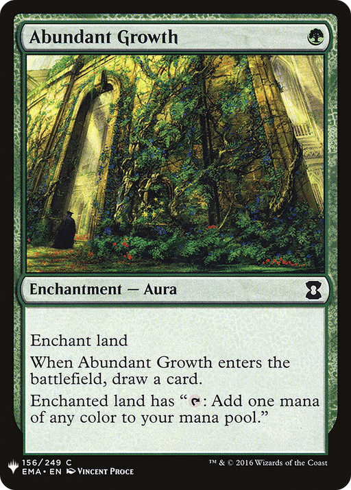 Abundant Growth (LIST-EMA-156) [Mystery Booster] The List MTG Single Wizards of the Coast