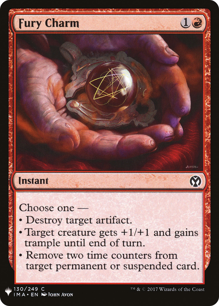 Fury Charm (LIST-130) [Mystery Booster] The List MTG Single Wizards of the Coast