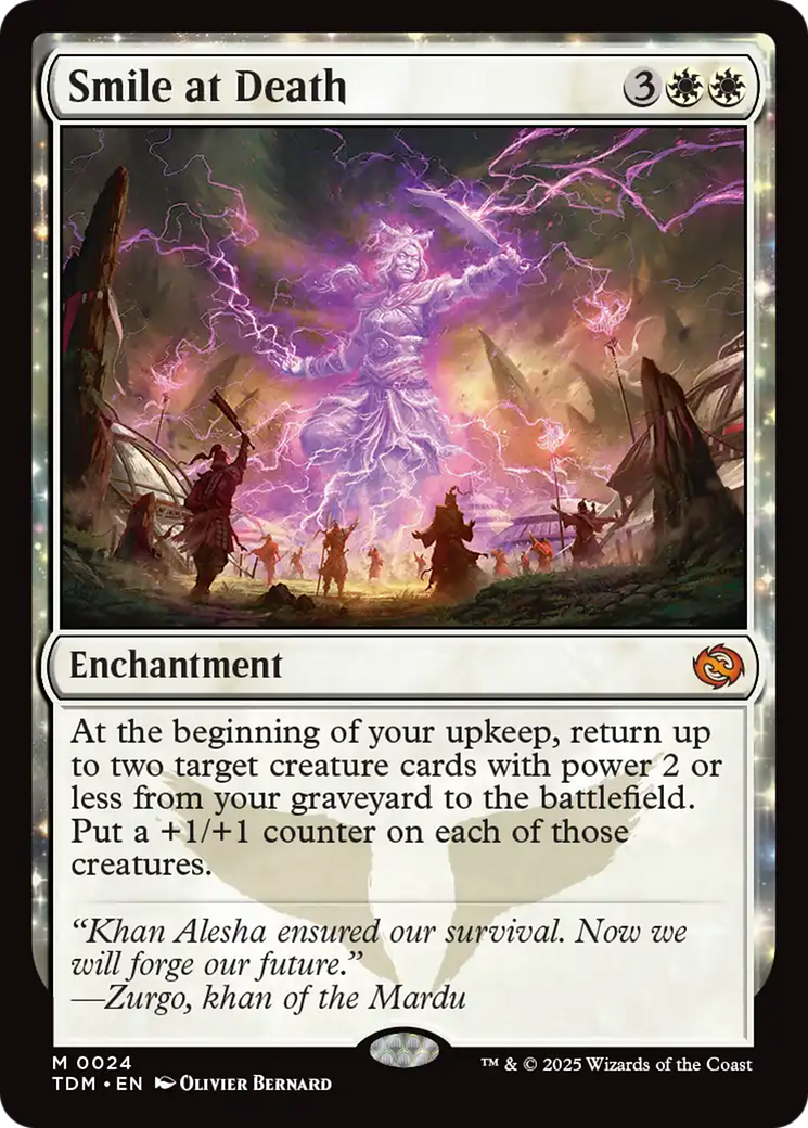 Smile at Death (TDM-024) [Tarkir: Dragonstorm] Foil MTG Single Wizards of the Coast