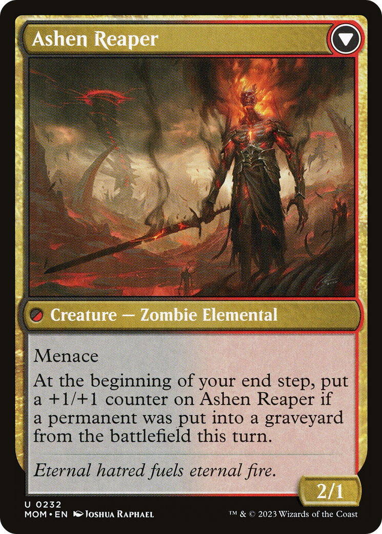 Invasion of Azgol // Ashen Reaper (MOM-232) [March of the Machine] MTG Single Wizards of the Coast