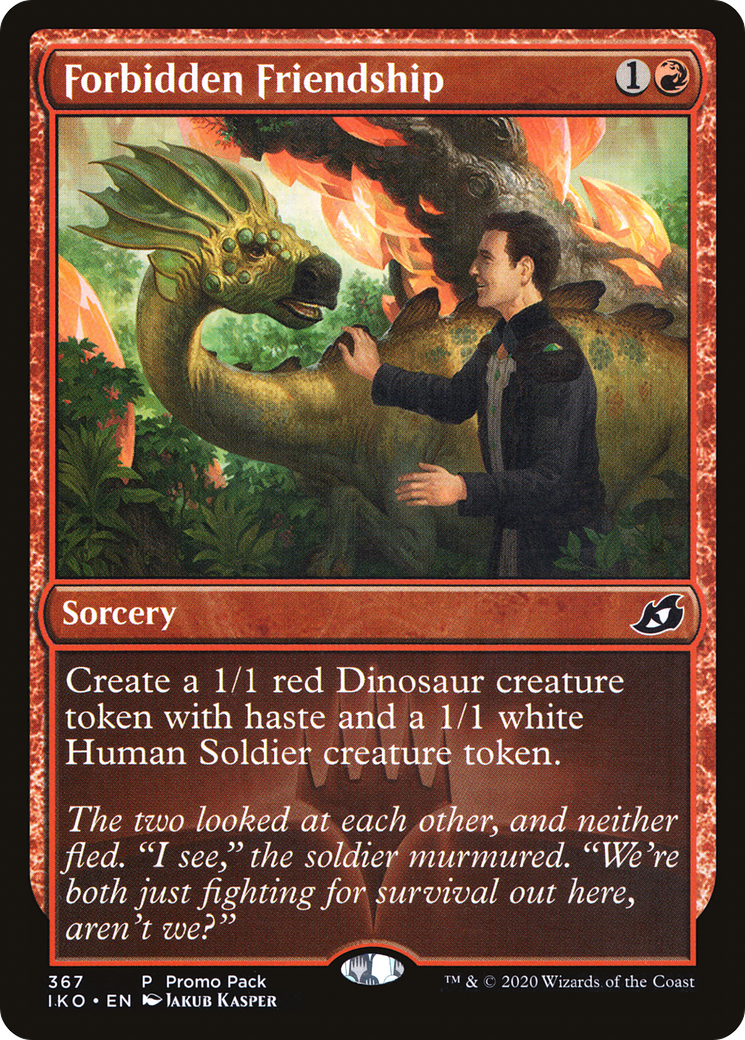 Forbidden Friendship (PPIKO-367) [Ikoria: Lair of Behemoths] Foil MTG Single Wizards of the Coast