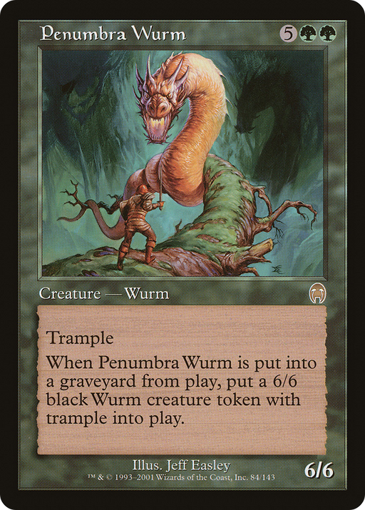 Penumbra Wurm (APC-084) [Apocalypse] MTG Single Wizards of the Coast