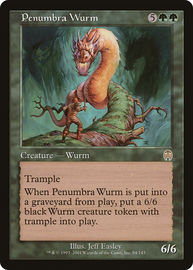 Penumbra Wurm (APC-084) [Apocalypse] Foil MTG Single Wizards of the Coast