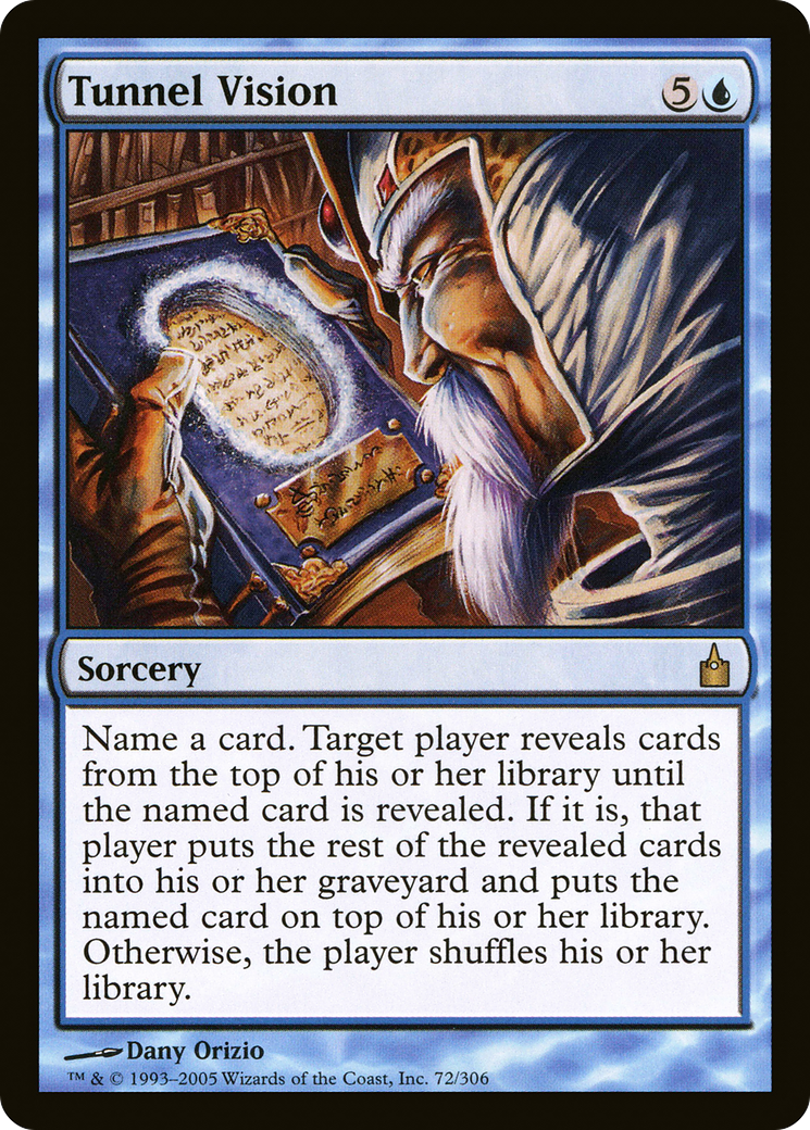 Tunnel Vision (RAV-072) [Ravnica: City of Guilds] Foil MTG Single Wizards of the Coast