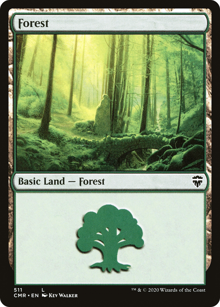 Forest (CMR-511) [Commander Legends] MTG Single Wizards of the Coast