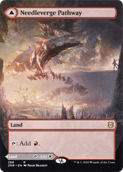 Needleverge Pathway (ZNR-288) [Zendikar Rising] (Showcase) (Borderless) MTG Single Wizards of the Coast
