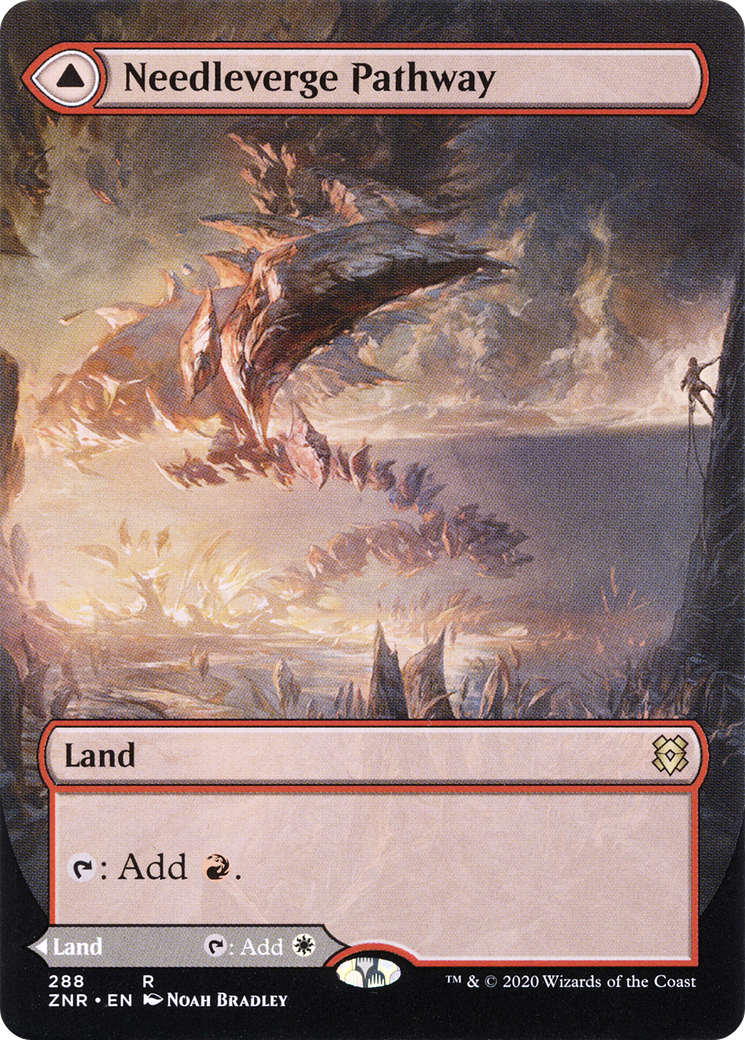 Needleverge Pathway (ZNR-288) [Zendikar Rising] (Showcase) (Borderless) MTG Single Wizards of the Coast
