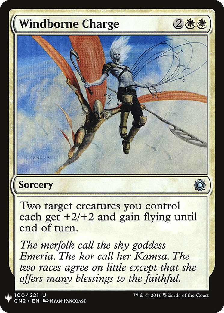 Windborne Charge (LIST-CN2-100) [Mystery Booster] The List MTG Single Wizards of the Coast