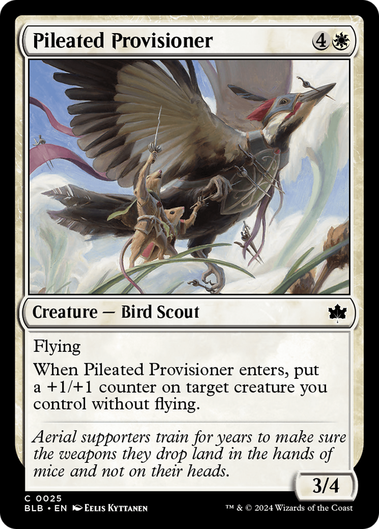 Pileated Provisioner (BLB-025) [Bloomburrow] Foil MTG Single Wizards of the Coast