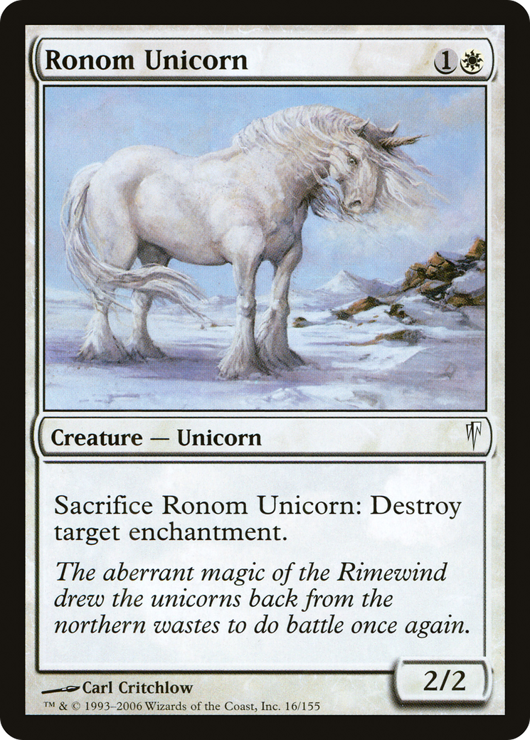 Ronom Unicorn (CSP-016) [Coldsnap] Foil MTG Single Wizards of the Coast