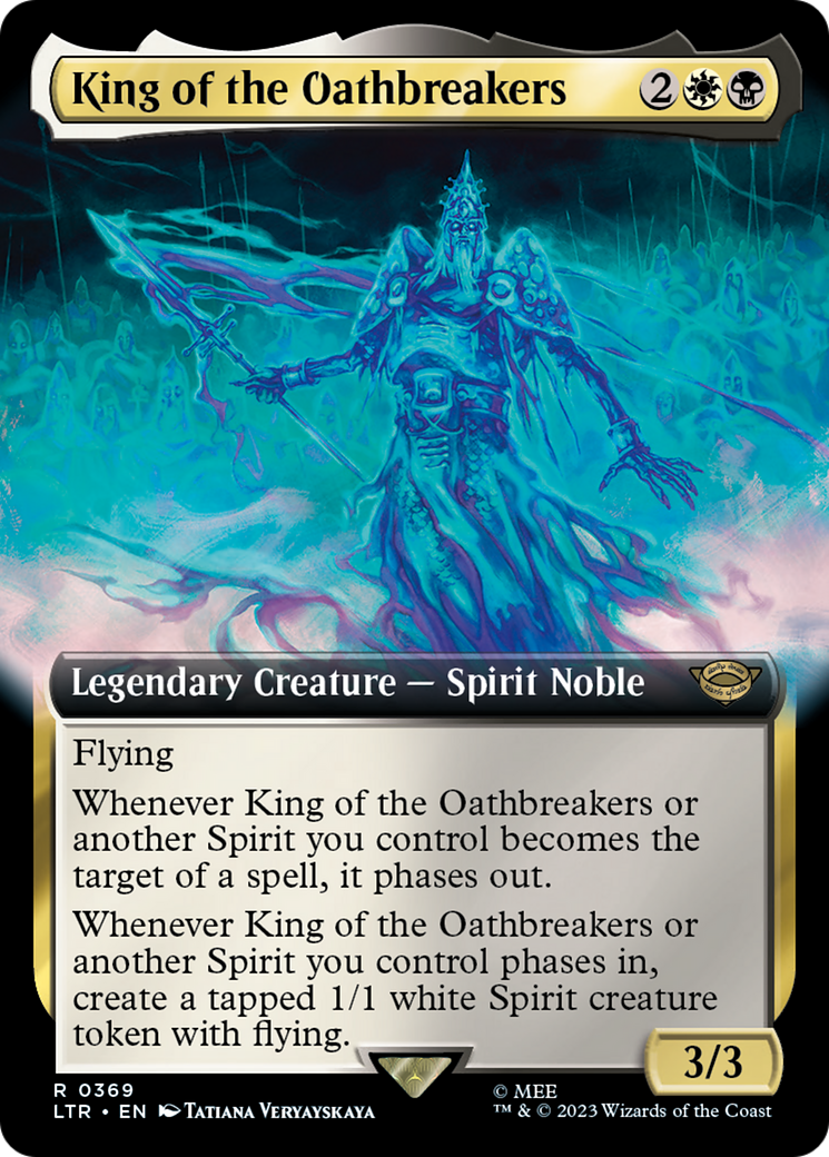King of the Oathbreakers (LTR-369) [The Lord of the Rings: Tales of Middle-earth] (Extended Art) Foil MTG Single Wizards of the Coast