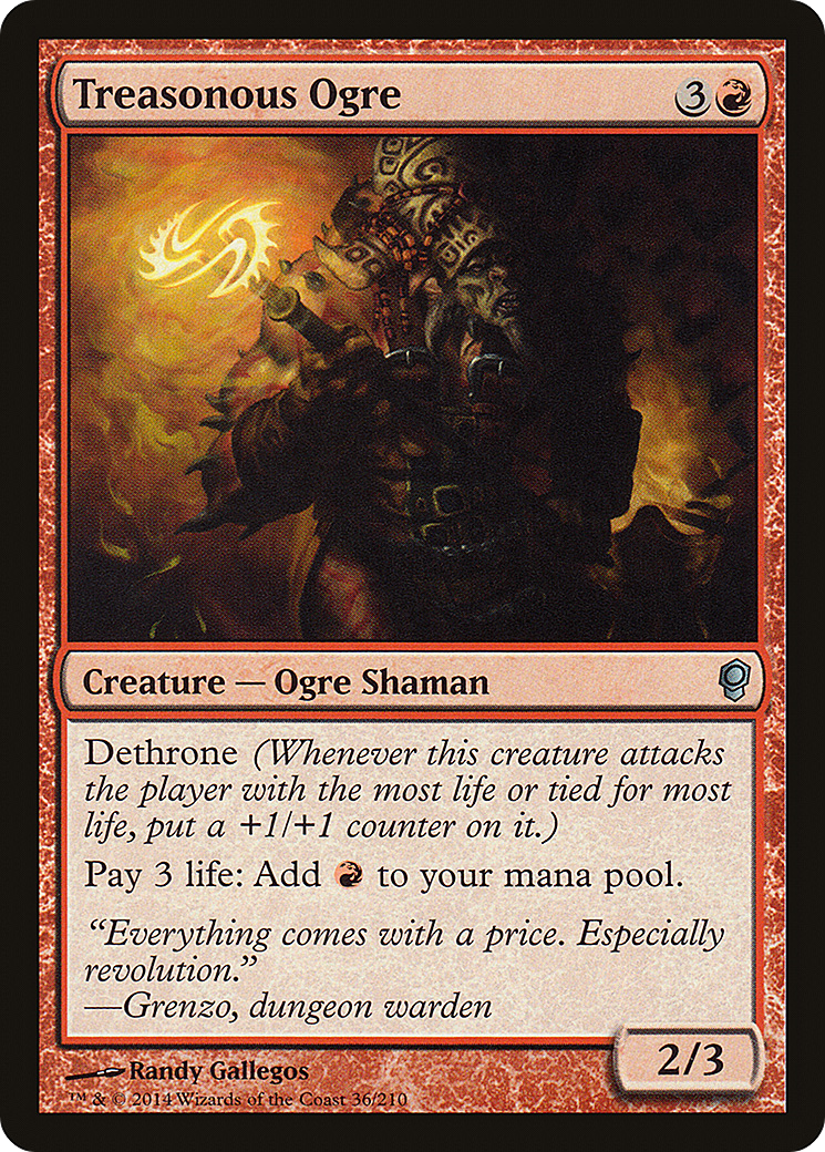 Treasonous Ogre (CNS-036) [Conspiracy] MTG Single Wizards of the Coast