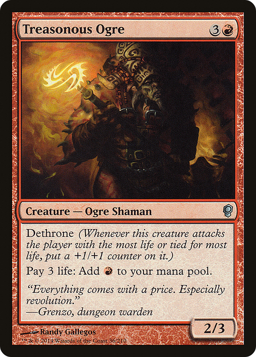Treasonous Ogre (CNS-036) [Conspiracy] Foil MTG Single Wizards of the Coast