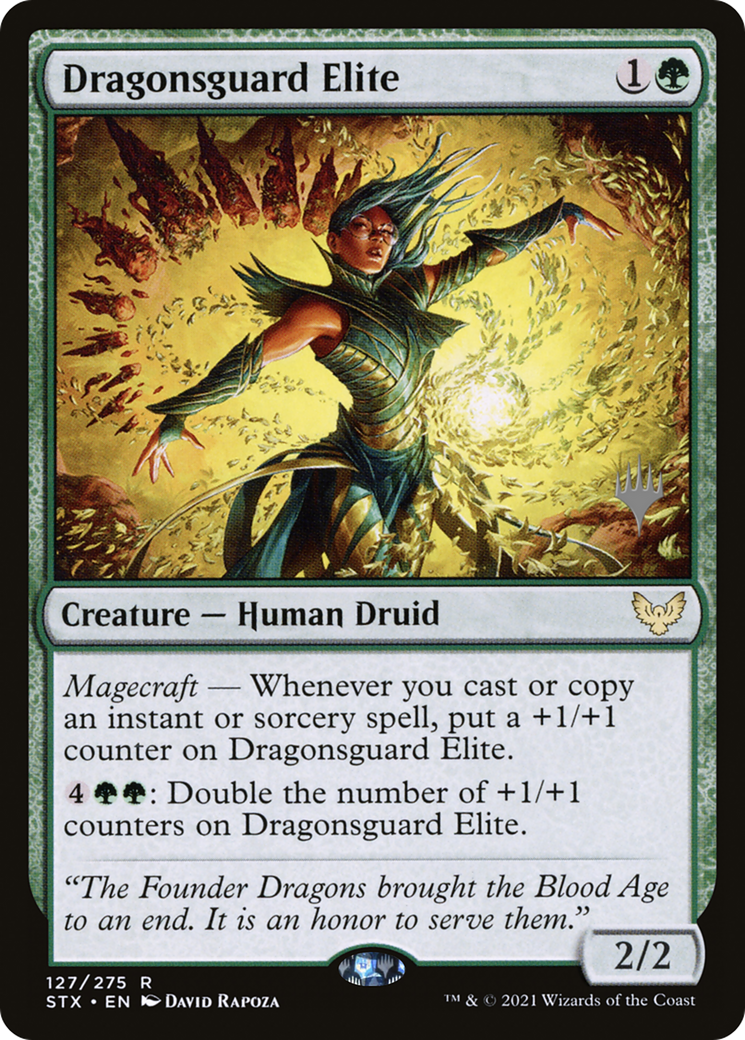 Dragonsguard Elite (PPSTX-127) [Strixhaven: School of Mages Promos] MTG Single Wizards of the Coast