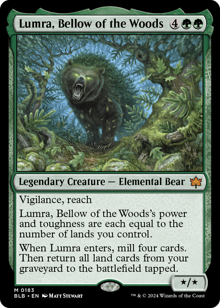Lumra, Bellow of the Woods (BLB-183) [Bloomburrow] MTG Single Wizards of the Coast