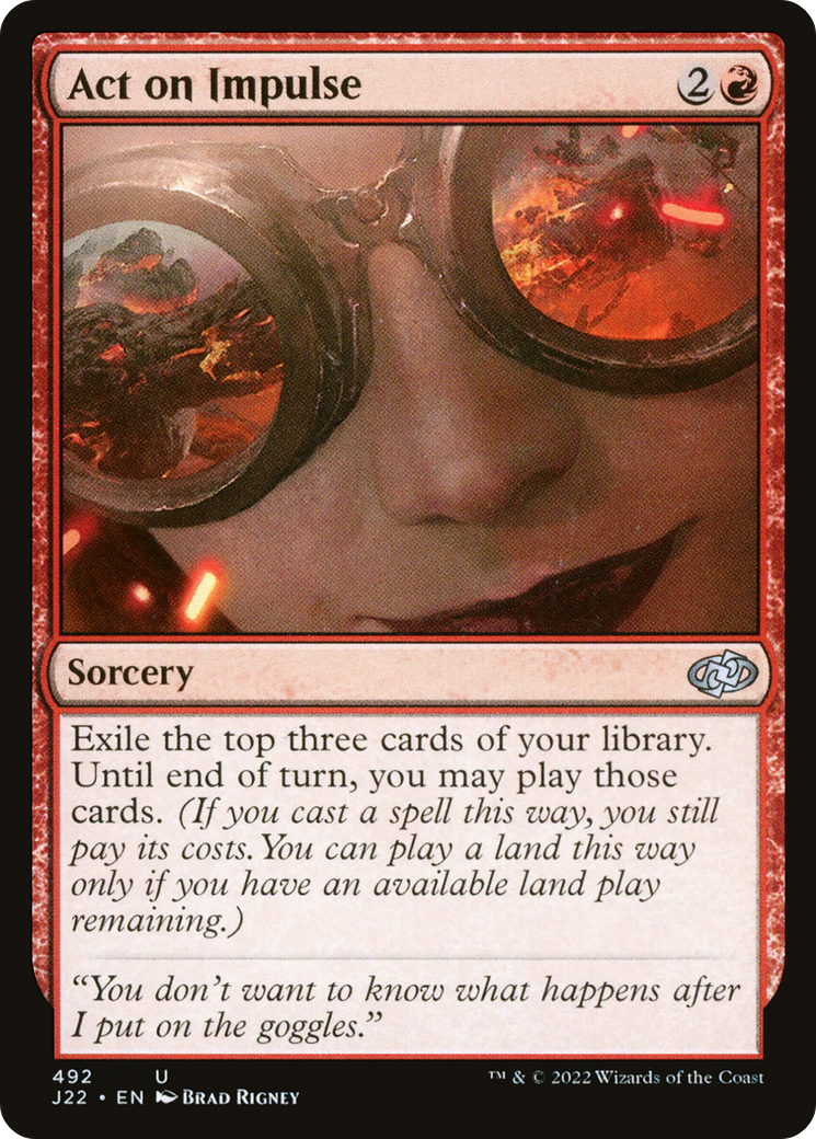 Act on Impulse (J22-492) [Jumpstart 2022] MTG Single Wizards of the Coast