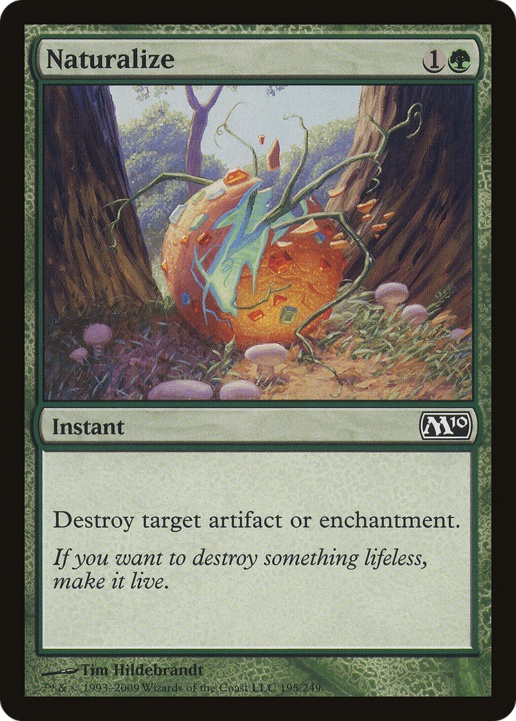 Naturalize (M10-195) [Magic 2010] Foil MTG Single Wizards of the Coast